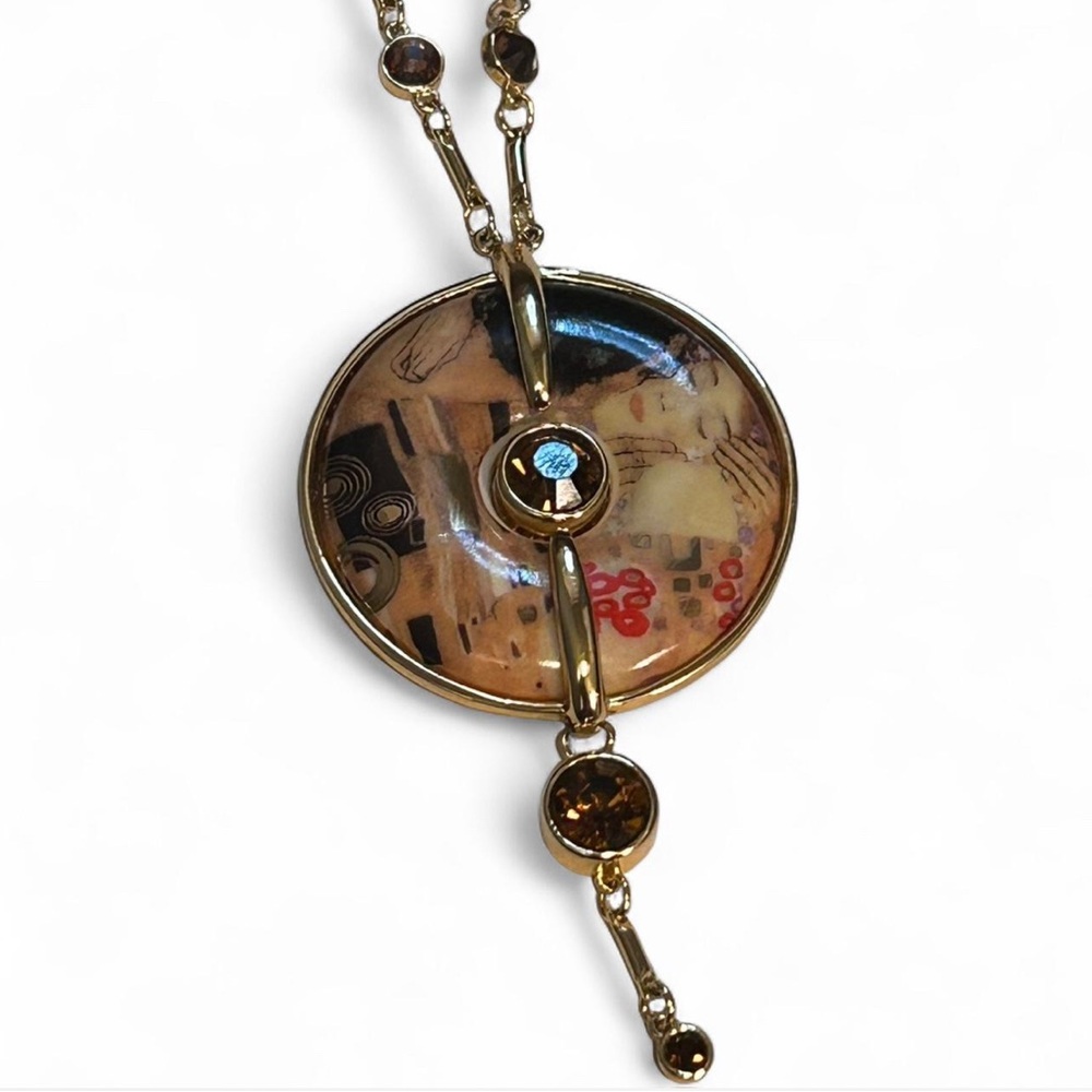 Goebel Klimt “The Kiss” Fine Art Necklace